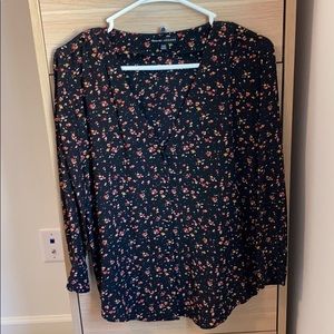 Madewell floral blouse